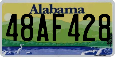 AL license plate 48AF428