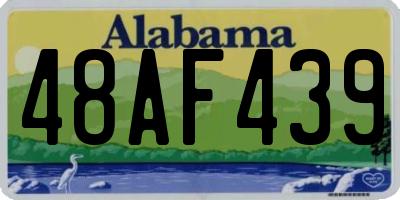 AL license plate 48AF439
