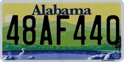 AL license plate 48AF440