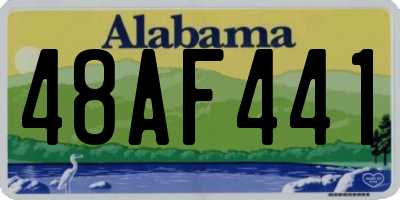 AL license plate 48AF441