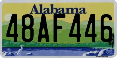 AL license plate 48AF446