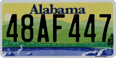 AL license plate 48AF447
