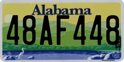 AL license plate 48AF448