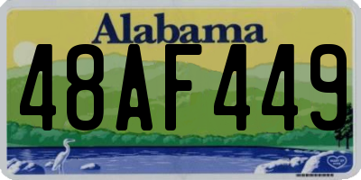 AL license plate 48AF449
