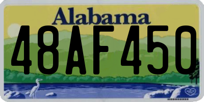 AL license plate 48AF450