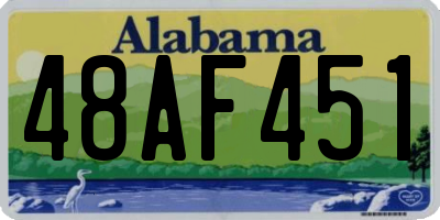 AL license plate 48AF451