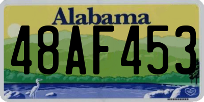 AL license plate 48AF453