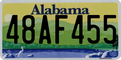 AL license plate 48AF455
