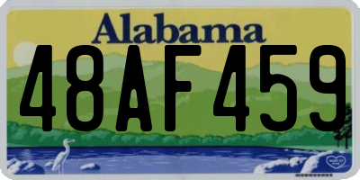 AL license plate 48AF459