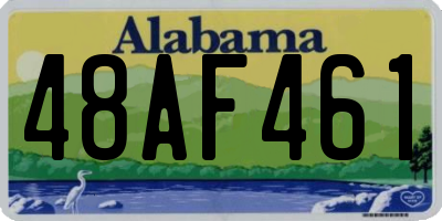 AL license plate 48AF461