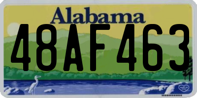 AL license plate 48AF463