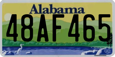 AL license plate 48AF465