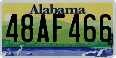 AL license plate 48AF466