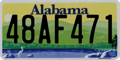 AL license plate 48AF471