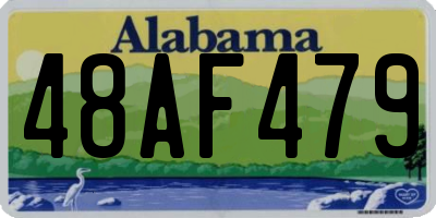 AL license plate 48AF479