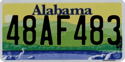 AL license plate 48AF483
