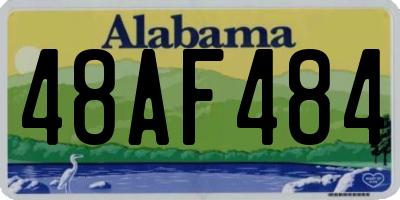 AL license plate 48AF484