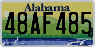 AL license plate 48AF485