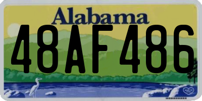 AL license plate 48AF486