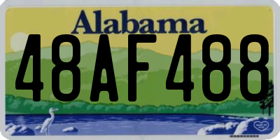 AL license plate 48AF488