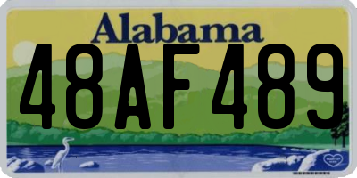 AL license plate 48AF489