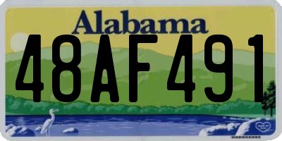 AL license plate 48AF491