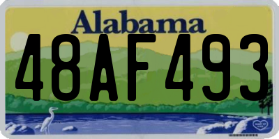 AL license plate 48AF493