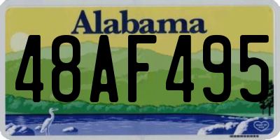 AL license plate 48AF495