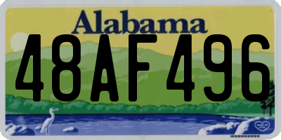 AL license plate 48AF496