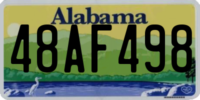 AL license plate 48AF498