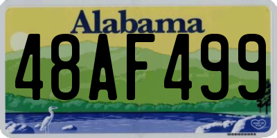 AL license plate 48AF499