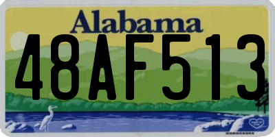 AL license plate 48AF513