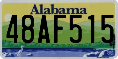 AL license plate 48AF515