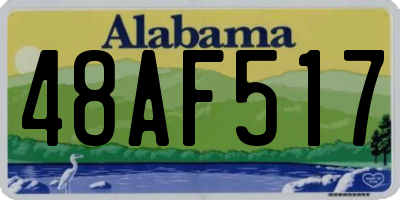 AL license plate 48AF517