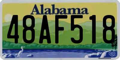 AL license plate 48AF518