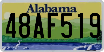 AL license plate 48AF519