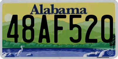 AL license plate 48AF520
