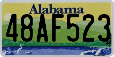 AL license plate 48AF523