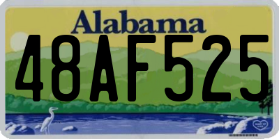 AL license plate 48AF525