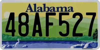 AL license plate 48AF527