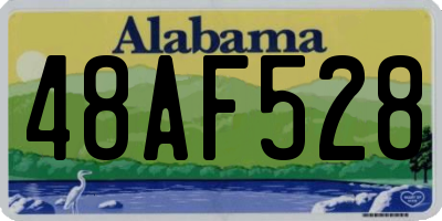 AL license plate 48AF528