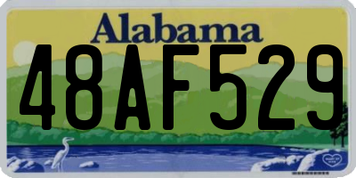 AL license plate 48AF529