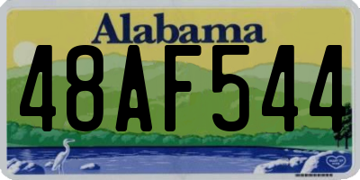 AL license plate 48AF544