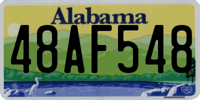 AL license plate 48AF548