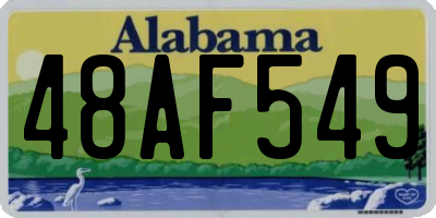 AL license plate 48AF549