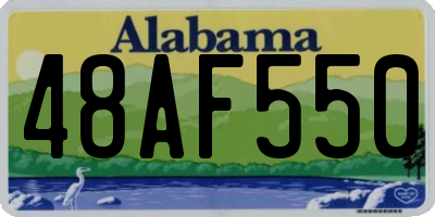 AL license plate 48AF550