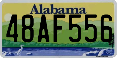 AL license plate 48AF556