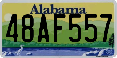 AL license plate 48AF557