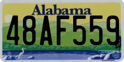 AL license plate 48AF559