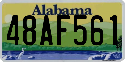 AL license plate 48AF561
